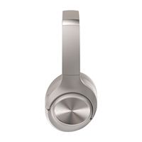 Headphone Nirkabel Lipat Over-Ear dengan 5 Mikrofon, Hybrid Deep Active Noise Cancellation (ANC) ENC, Headset BT untuk Panggilan Jernih