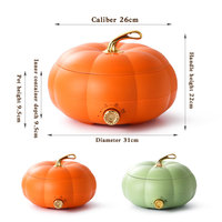 YUEDISI Nouveau Design Mijoteuse Électrique Citrouille 26cm/5L pour Réunion de Famille, Cocotte Électrique Multifonctionnelle pour Cadeau d'Halloween