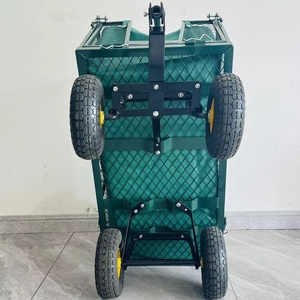 Chariot de jardin en acier, chariot de jardin Jumbo en acier, chariot de jardin en acier à mailles, adapté aux patios et aux cours arrière - Product Image 5