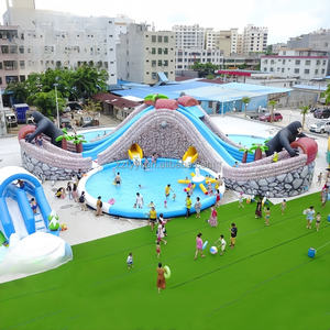 <span class=keywords><strong>Parc</strong></span> à thème <span class=keywords><strong>aquatique</strong></span> d'été best-seller Terrain de jeux gonflable pour enfants Piscine gorille avec toboggan combo facile à installer - Product Image 1