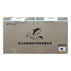 TOP <b>DOOR</b> STEEL <b>PLATE</b> SMALL COMMERCIAL SLIDING <b>DOOR</b> ICE FREEZER 518L CHEST FREEZER TOP LOADING Gray/White FREEZER Che - Product Image 3