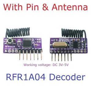 RFR1A04โมดูลการถ่ายทอด RFT1C04ที่มีการเข้ารหัส4CH DC 2.8-5V และถอดรหัสรีโมทคอนโทรล433.92MHz ตัวรับส่งสัญญาณไร้สาย - Product Image 6