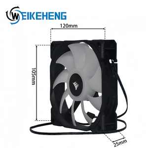 Nuevo Ventilador de Chasis Ultrasilencioso con Regulación de Velocidad de 3 Cables, 12CM 12025, 12VDC 0.30A, Ventilador de Refrigeración para <span class=keywords><strong>PC</strong></span>, Diseño de Barco Pirata - Product Image 3