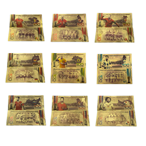 Billetes de Fútbol Mundial 2026, con Relieve a Doble Cara, Color Dorado, Cristian Star, Chapados en Oro de 24k, para Regalos - Product Image 1