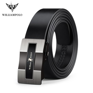 Pour WilliamPolo ceinture de luxe pour hommes de haute qualité en cuir de vache pleine fleur avec boucle en alliage automatique véritable bracelet de marque - Product Image 3