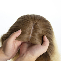 Peluca médica de entrega rápida, cutícula virgen alineada, base de seda de cabello humano, gorras de peluca Madical para mujeres