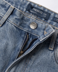 กางเกงยีนส์ขาสั้นเอวต่ำสำหรับผู้ชายเสื้อผ้าทุกเพศแบบเวียดนามกางเกงยีนส์ผ้าฝ้าย100% สั้น - Product Image 4