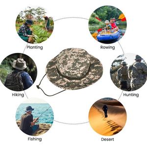 Sombrero de Camuflaje Ripstop de Alta Calidad para Campamento, Senderismo, Pesca, para Actividades al Aire Libre, Pesca, Senderismo, Trekking y Viajes - Product Image 5