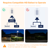 Ampoule à filament LED haute puissance 39W ED28/ED90 Culot E39 120V-277V 4000K Certifiée ETL 6000LM pour entrepôt et usage extérieur