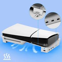 Support de support horizontal avec base de concentrateur USB à 4 ports pour Playstation 5 Slim Disc New Edition Game Accessories Holder