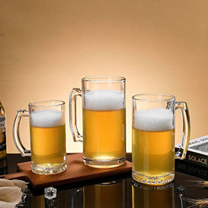 Verres à bière en verre sodalime transparents classiques pour boire du vin Design élégant Capacité de 480ml pour les cadeaux d'affaires - Product Image 2