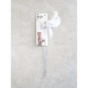 Green Cat Feather <b>Fishing</b> <b>Rod</b> Eco-Friendly Cloth Pet Toy for Play Carto - Product Image 1