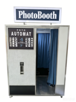 Photomaton rétro américain de qualité commerciale, kiosque photo à impression instantanée pour location professionnelle