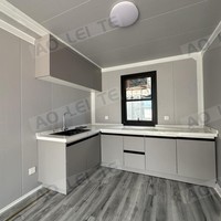 Dernière Vente Chaude 20FT Conception Personnalisée Maison Conteneur Extensible avec Pont Isolé Double Fenêtres en Verre pour Maison Moderne