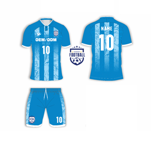 男女通用定制足球运动衫OEM涤纶上衣升华刺绣个性化制服成人包括名称选择 - Product Image 1