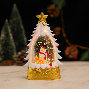 Nuevas Luces Nocturnas LED de Resina para Navidad, Juguetes de Muñeco de Nieve y Papá Noel para Niños, Lámparas Decorativas Navideñas para Interiores del Hogar, Iluminación Festiva - Product Image 6