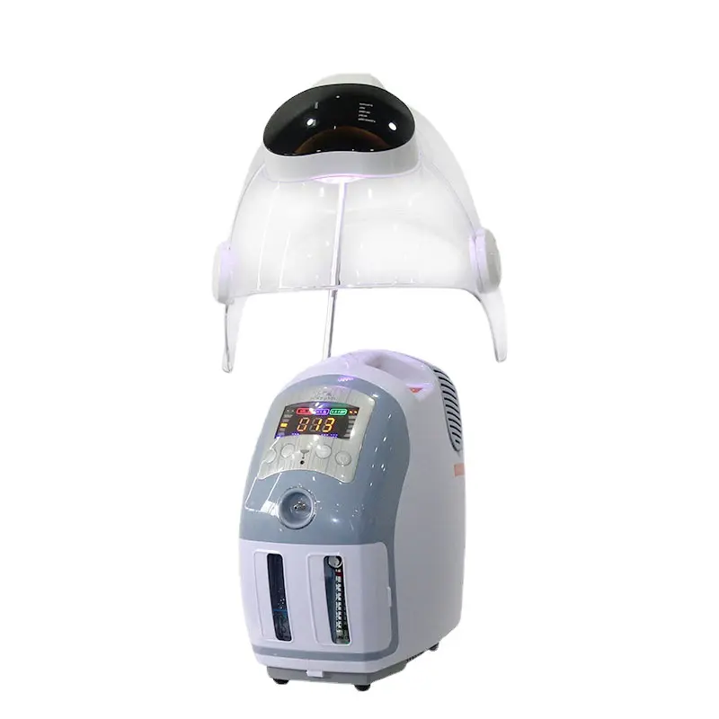 Oxygène facial PDT LED masque oxygène Machine faciale beauté rajeunissement de la peau jet d'oxygène Machine de pulvérisation faciale