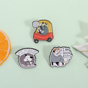 Pin de Esmalte Divertido de Opossum, Broche de Gato, Insignia para Solapa, Joyería para Mochila, Regalo para Amigos, Venta al por Mayor - Product Image 2
