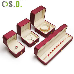 Caja de Joyería de Lujo Blanca al por Mayor, Caja de Joyería de Cuero PU Personalizada, Caja para Brazaletes, Pendientes, Pulseras, Collares y Anillos - Product Image 2