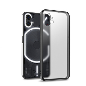 Cho không có gì điện thoại một TPU PC trong suốt Matt điện thoại bìa chống vân tay rõ ràng Trường hợp với lớp phủ cao su cho không có gì điện thoại 1 - Product Image 1