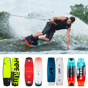 Tabla de wakeboard Spark de fibra de carbono roja EPS para adultos, tabla de surf y esquí acuático con fijaciones y juego de cuerdas - Product Image 2