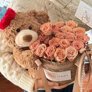 Cartoon Melody Cinnamoroll <span class=keywords><strong>Kitty</strong></span> Plush Boneca Criativo Flor Urso De Pelúcia Rose Bouquet Valentine Natal Presente Graduação - Product Image 5