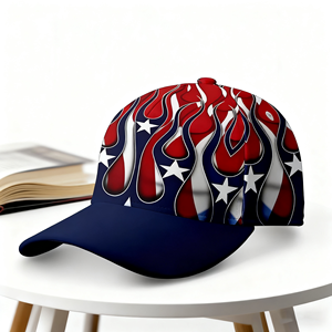 Gorras de Béisbol Nuevas 2025 de Alta Calidad, Personalizadas con la Bandera de Estados Unidos, de Algodón, de 5/6 Paneles, con Impresión de Alta Definición - Product Image 4