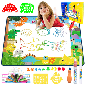 100X80Cm Tekening Doodling Mat, aqua Water Doodle Mat Kleuring Schrijven Schilderen Mat Educatief Speelgoed Cadeaus Voor Kids Papier - Product Image 1