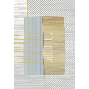 Alfombra redonda abstracta de fibra de polipropileno para sala de estar, dormitorio, comedor, estilo nórdico, uso doméstico, alfombra hecha a medida - Product Image 4