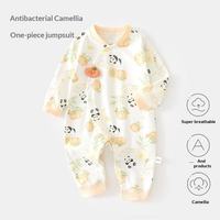 Combinaison bébé nouveau-né automne à motifs animaux en coton pour intérieur – Meilleure vente