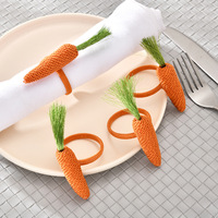 Porte-serviettes en forme de fleur tissée à la main, écologiques, pour la décoration de table de fête
