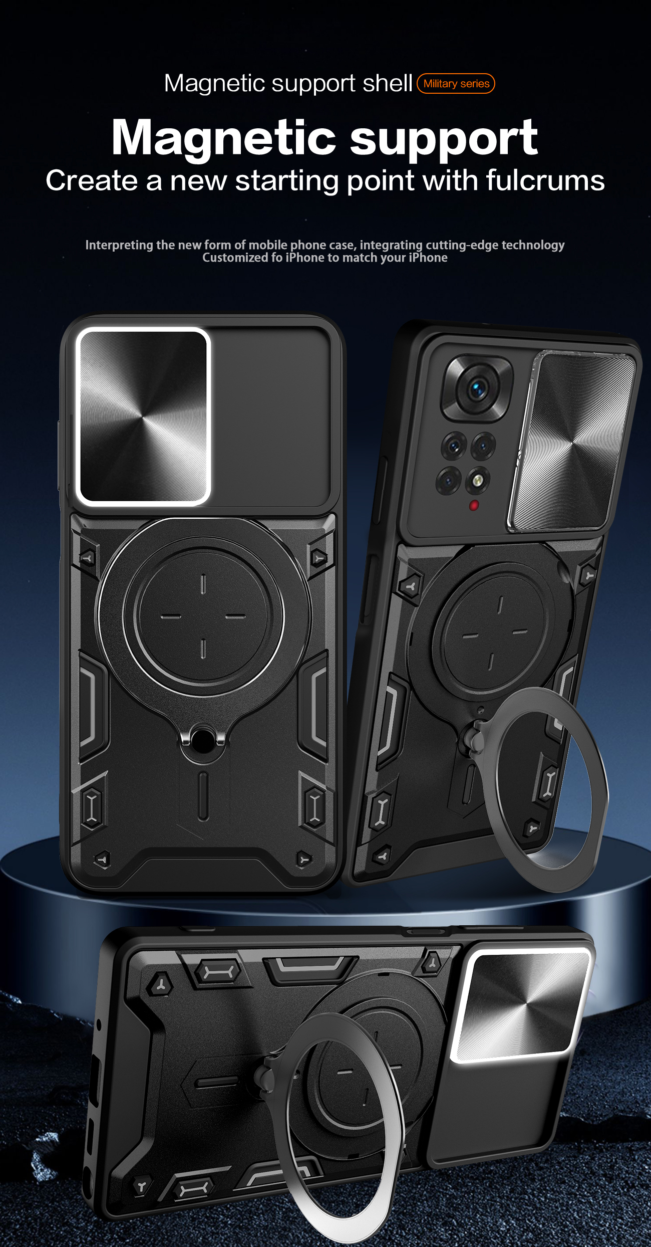 WBWONE Cover per Realme C53, TPU Silicone e PC Antiurto