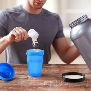 Bouteille de protéines 400 ml, shaker de sport, gourde d'eau pour adultes, bouteilles de shaker pour l'eau, gobelets d'entraînement - Product Image 1