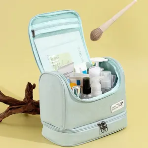 Individuelle multifunktionale Make-up-Tasche und Toilettenartikel-Set, große Kapazität Reise-Aufbewahrungsbeutel, tragbare Tasche