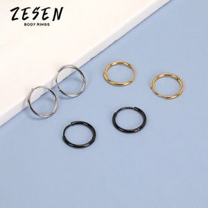 Small Stainless Steel Hypoallergenic Hoop <strong>Earrings</strong> <strong>Mens</strong> Hoop Cartilage Helix Lobes Hinged <strong>Sleeper</strong> <strong>Earrings</strong> Huggie Hoop <strong>Earrings</strong> - Product Image 4