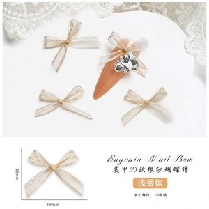 Ornements pour ongles en gros, nœuds en organza, breloques pour ongles, nœuds en <span class=keywords><strong>tulle</strong></span> de ballet pour l'art des ongles éthéré, décoration d'ongles en gros - Product Image 6
