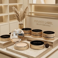 Poudre compacte fixatrice personnalisable en gros, contrôle du sébum, longue tenue, fini naturel, couvrance modulable, teinte sur mesure, marque privée