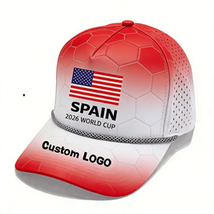 Casquette de baseball brodée personnalisée Coupe du Monde de Football 2026 pour accessoires de supporter 2026 – Vente en gros - Product Image 1