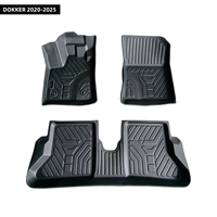 Tapis de sol de voiture en TPE à séchage rapide, prix compétitif, tapis de sol de voiture durables, ensemble complet, OEM ODM, vente en gros, utilisation LHD pour DOKKER 2020-2025