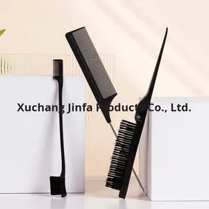 Ensemble de trois peignes pour coloration capillaire à l'huile, couleur unie, brosse pour mèches, brosse à sourcils, peignes à queue pointue pour la séparation des cheveux, 22x3cm - Product Image 2