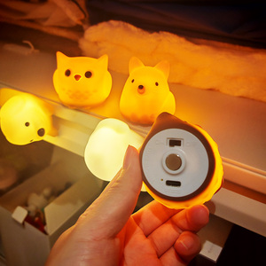 Rechargeable Portable <span class=keywords><strong>Pat</strong></span> USB Lumière Magnétique Enfants Décor Humeur Mur Chien Silicone Mini Chambre Mignon Mur Monté Lumière - Product Image 3