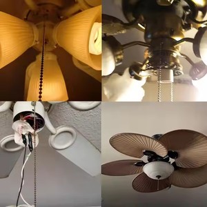 3A ZE-110 250V Zing สวิตช์พัดลมติดเพดานความเร็ว3ทาง3สายสวิตช์โซ่ดึงเครื่องใช้ในบ้านวัสดุพลาสติก6A สูงสุด - Product Image 6