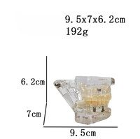 Modèle dentaire transparent d'implant dentaire, modèle de restauration de couronne et de pont amovible pour la démonstration pédagogique des dentistes