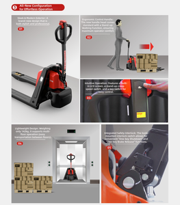 Chariot élévateur à palettes compact économique ZOOYA ZYET208 <span class=keywords><strong>de</strong></span> 2,0 tonnes à batterie lithium-ion pour utilisation en entrepôt - Product Image 4