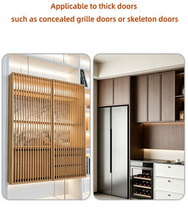 Bisagra Hidráulica Oculta para Puerta, 165 Grados, Superposición Completa, Bisagra para Muebles, Copa de 35 mm, para Gabinetes de Cocina y Puertas de Dormitorio - Product Image 5