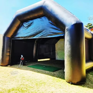 Simulator Golf tiup, kandang tenda proyektor Digital, layar proyektor Digital tahan air PVC/nilon Blower untuk penggunaan acara luar ruangan - Product Image 1