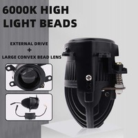 Nueva Lámpara Antiniebla LED de Doble Lente de 2.0 Pulgadas para Automóvil, Apta para Lámparas Antiniebla Toyo