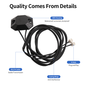 Antena de cubierta de alcantarilla inteligente resistente al agua duradera Cable RG174 Antena compacta 2 en 1 de 103x98mm para cubiertas de alcantarilla a prueba de explosiones - Product Image 5
