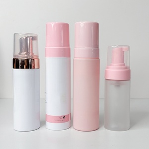 In Stock White Black Pink 100 150 200Foaming Hand Liquid Soap Dispenser Facial Clean Mousse Refillable Foam <b>Pump</b> <b>Bottle</b> - Product Image 2