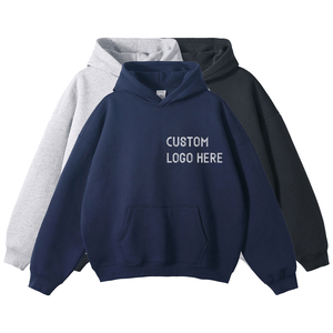 High Quality Oversized Customisable Hoodies No String Custom Print Heavyweight French Fleece Pullover Men s Hoodies Sweatshirts